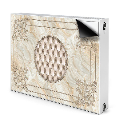 Dekoračný magnetický kryt na radiátor Ornamentálny vzor s centrálnym kosoštvorcom