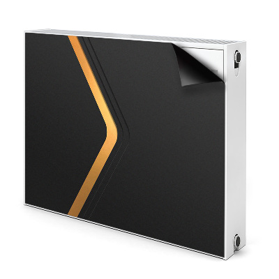 Dekoračný magnet na radiátor Zlatá šípka na čiernom pozadí