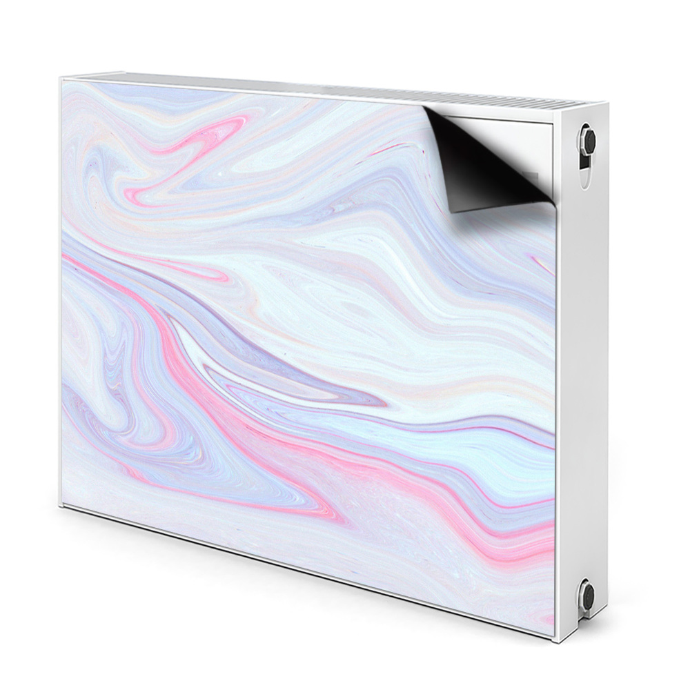 Dekoračný magnetický kryt na radiátor Mramorový pastelový vír