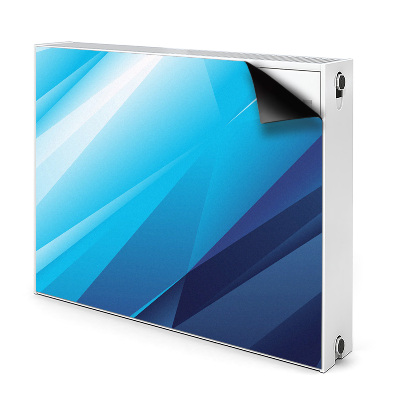 Dekoračný magnet na radiátor Abstraktné modré geometrické tvary