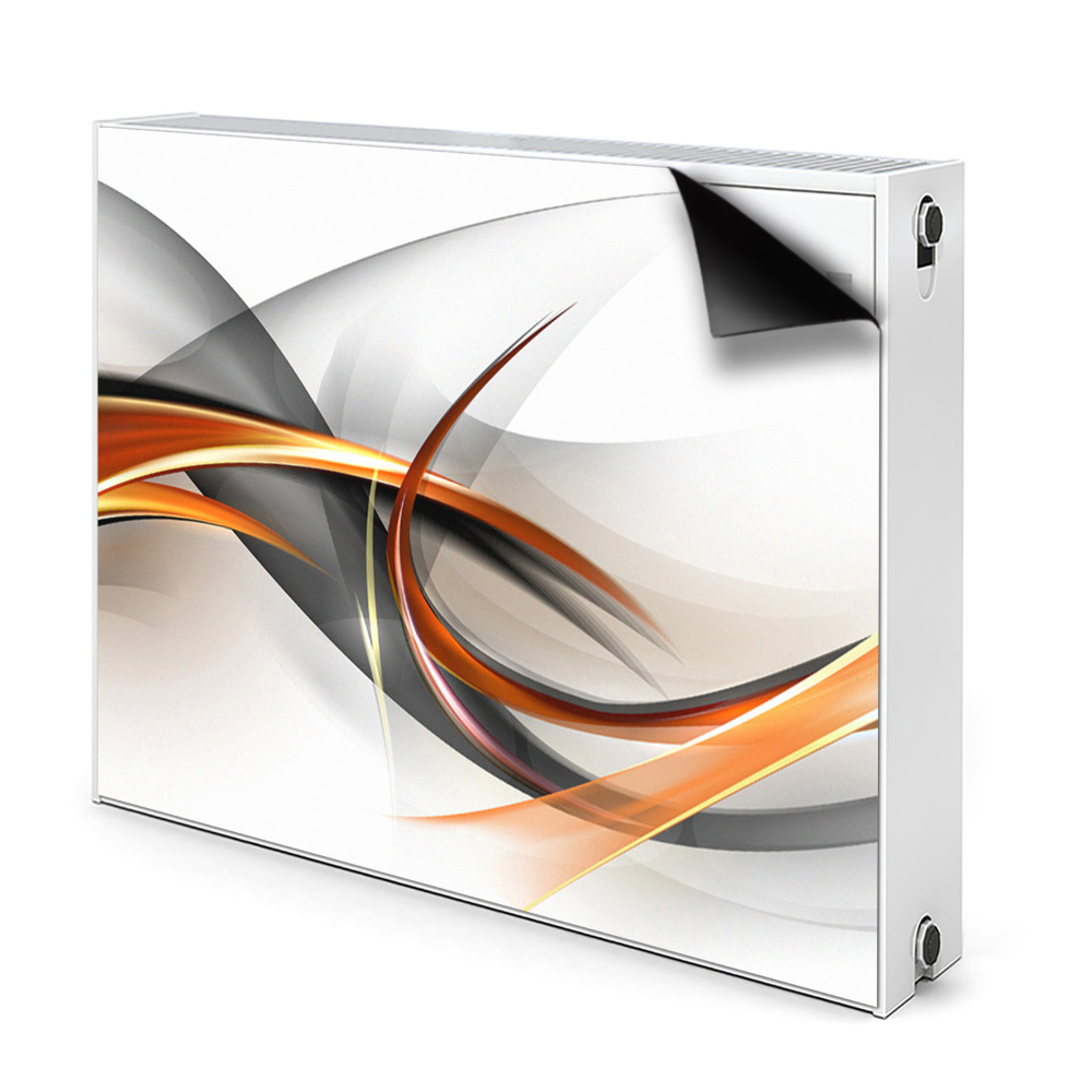 Dekoračný magnet na radiátor Abstraktné farebné vlny a línie