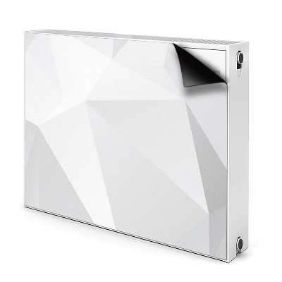 Dekoračný magnetický kryt na radiátor Geometrický nízkopolygónový vzor