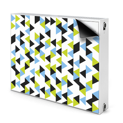 Dekoračný magnet na radiátor Geometrické trojuholníky v opakovanom vzore