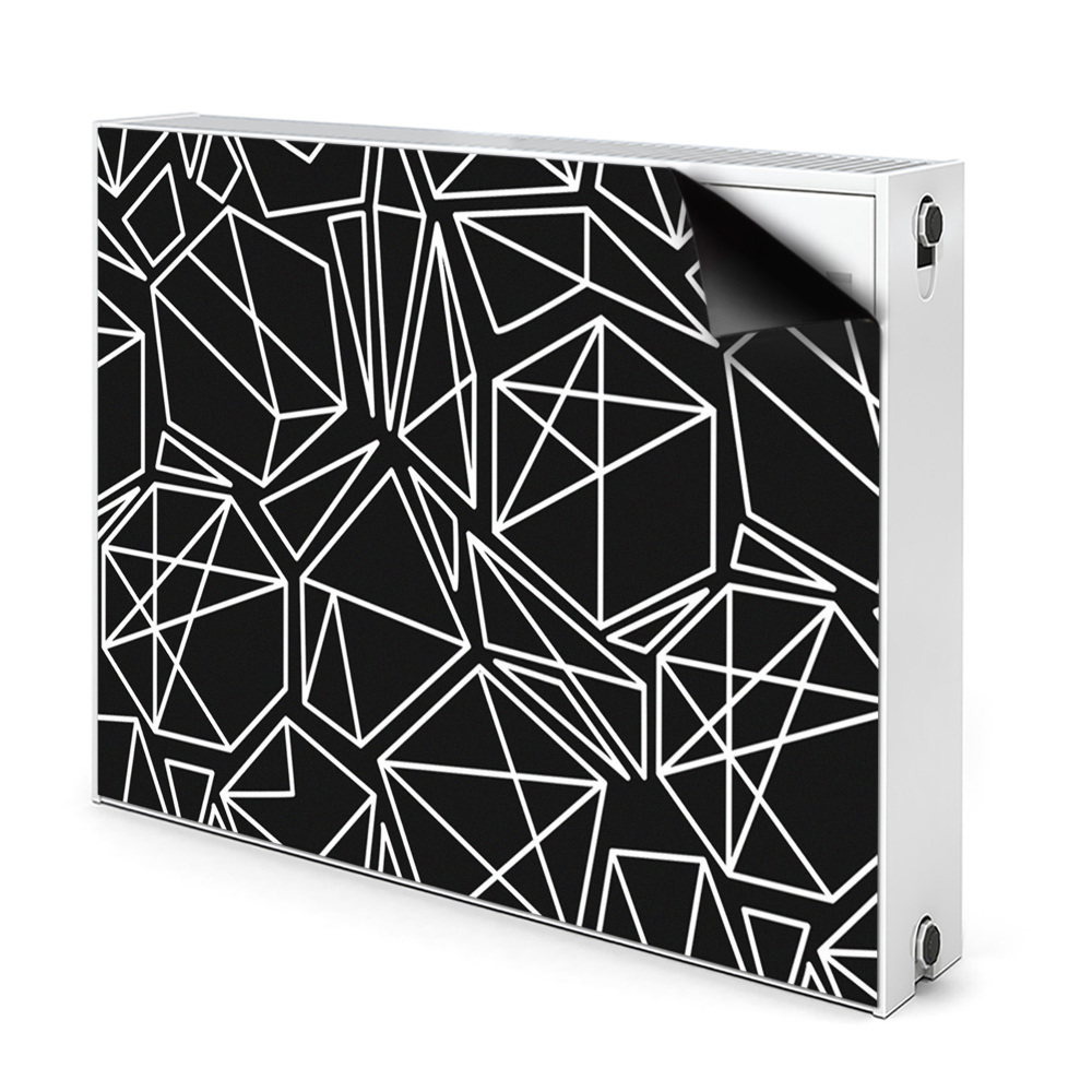 Dekoračný magnet na radiátor Abstraktné geometrické línie a tvary