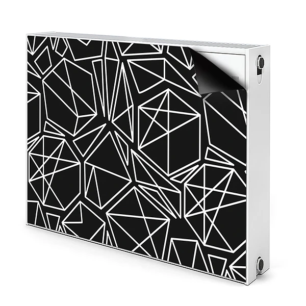 Dekoračný magnet na radiátor Abstraktné geometrické línie a tvary