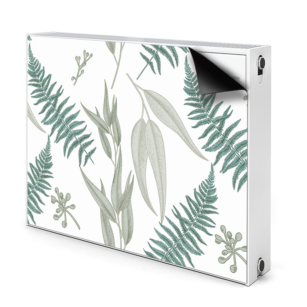 Dekoračný magnet na radiátor Paprade a listy eukalyptu