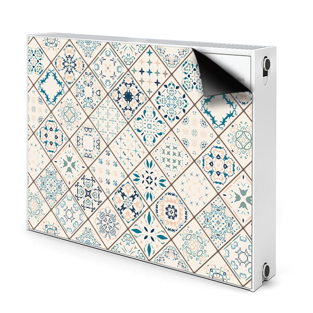 Dekoračný magnet na radiátor Vintage geometrické kachličkové vzory
