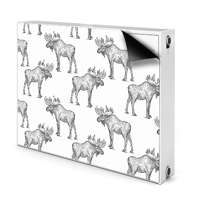 Dekoračný magnetický kryt na radiátor Los v opakovanom rade