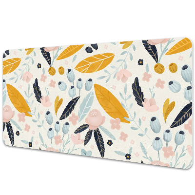 Veľká podložka na stôl Kvety v pastelových farbách