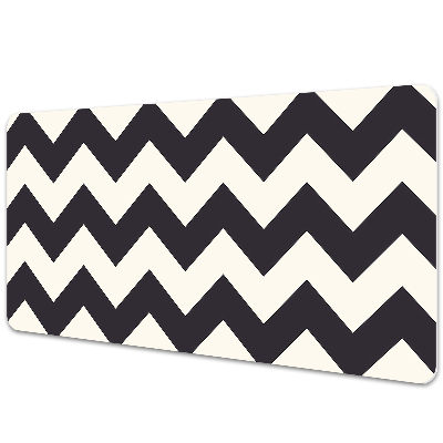 Podložka na stôl Cikcak čierno-biely vzor.