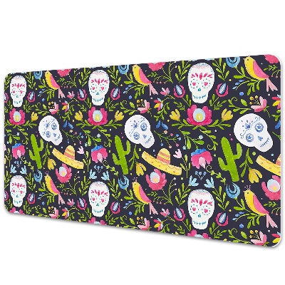 Veľká podložka na stôl Mexické lebky