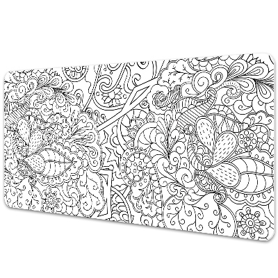 Podložka na písací stôl Abstraktné rastliny