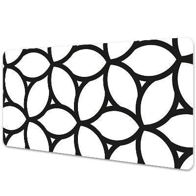 Podložka na písací stôl Kvetinová geometrická mriežka kruhov.