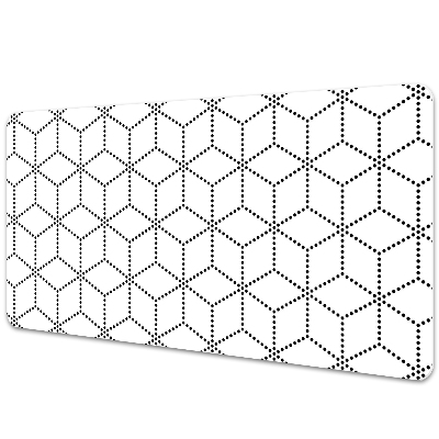 Podložka na stôl Bodkovaný izometrický kockový vzor.