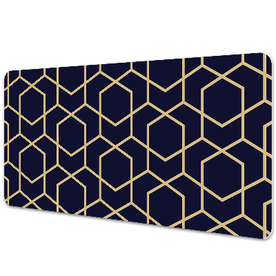 Podložka na písací stôl Tmavé geometrické kocky