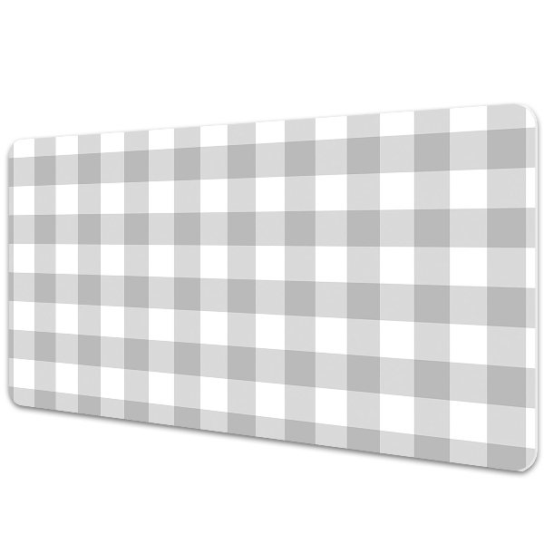Veľká podložka na stôl Šedá geometrická kocka
