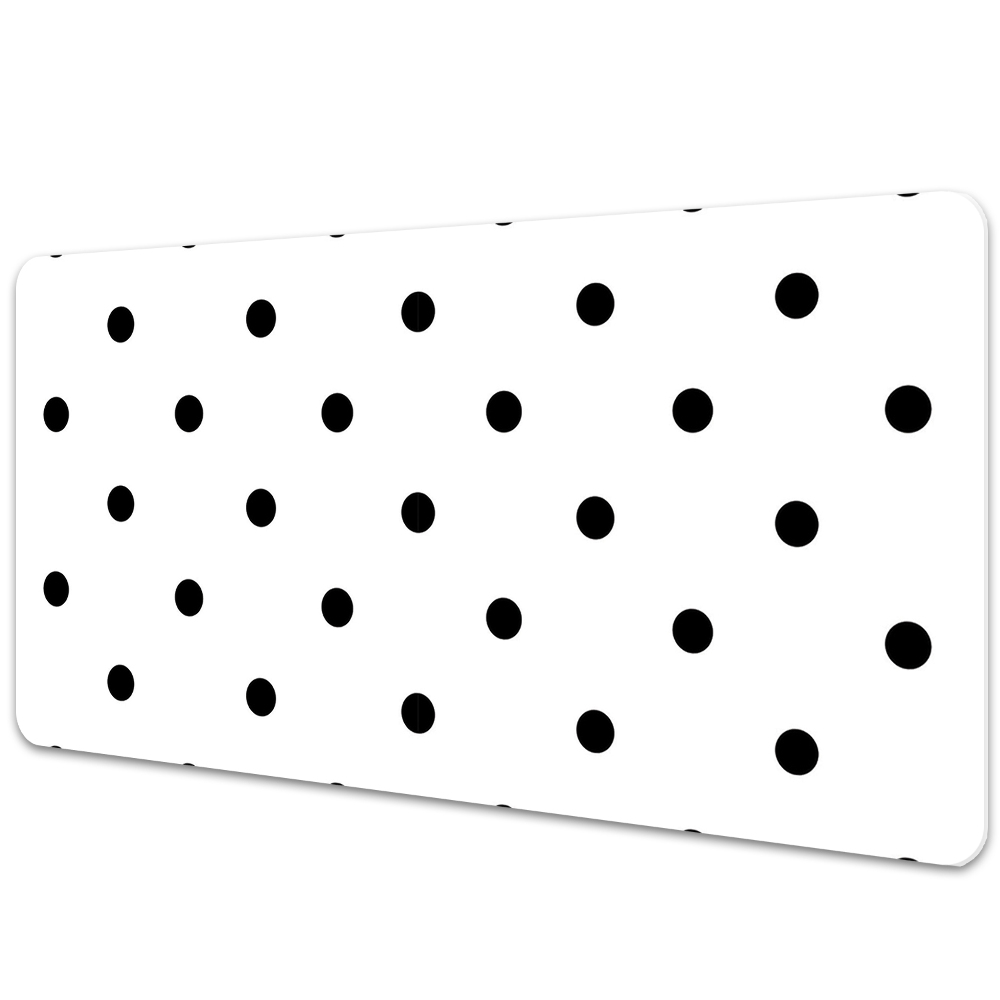 Podložka na písací stôl Čierne geometrické bodky