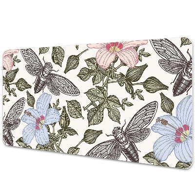 Veľká podložka na stôl Motýle na lúke