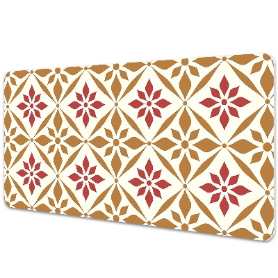 Podložka na písací stôl Kvetinové diamantové dlaždice.