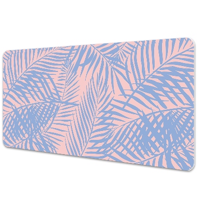 Podložka na písací stôl Modré tropické palmové listy.