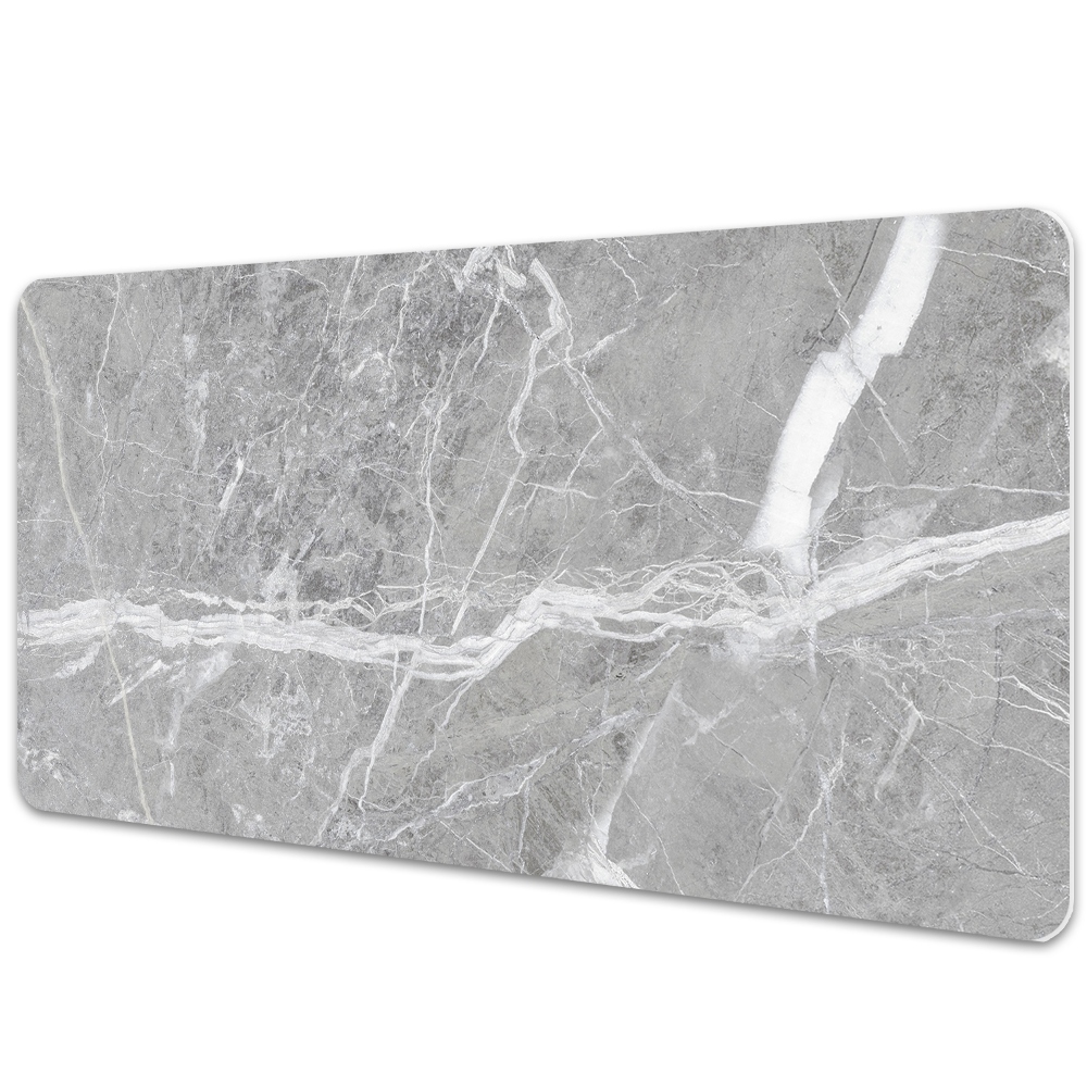 Veľká podložka na stôl Šedá mramorová textúra