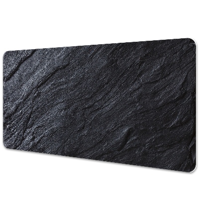 Veľká podložka na stôl Textúra tmavého prírodného kameňa.