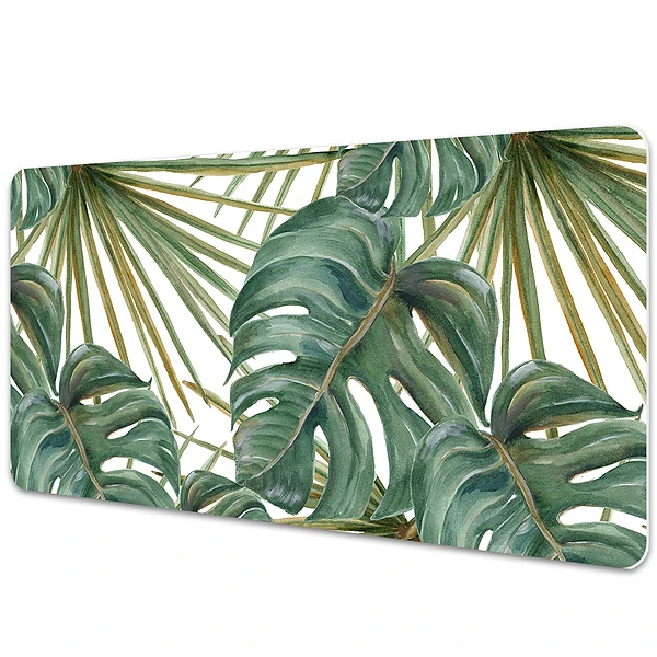 Podložka na stôl Tropické listy monstera a palmy.