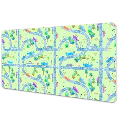 Veľká podložka na stôl Autá