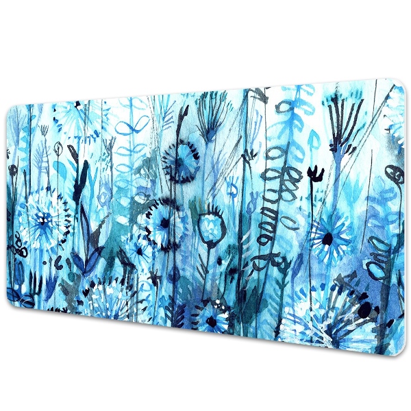 Podložka na písací stôl Lúka v modrej farbe