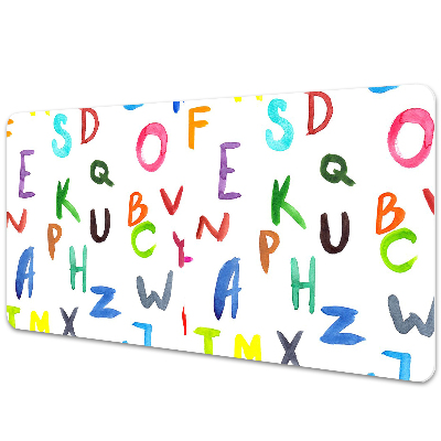 Podložka na stôl Farebné písmená