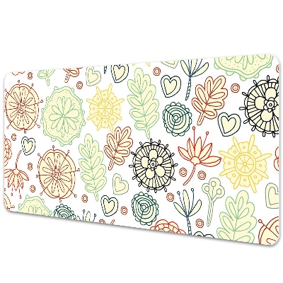 Podložka na stôl Kresba s kvetmi