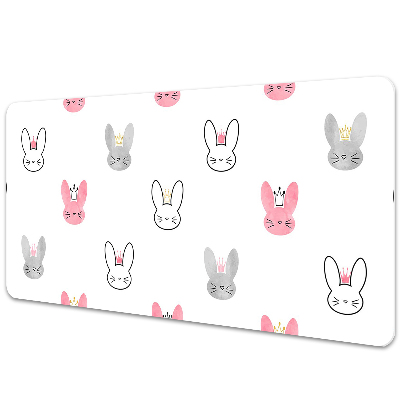 Veľká podložka na stôl Králiky v korunách