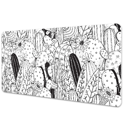 Podložka na stôl Kaktusy v kreslenom štýle