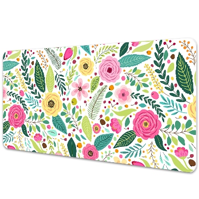 Podložka na písací stôl Farebná kvetinová lúka.