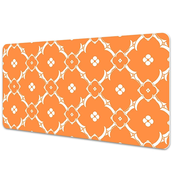Podložka na písací stôl Oranžové geometrické kvety