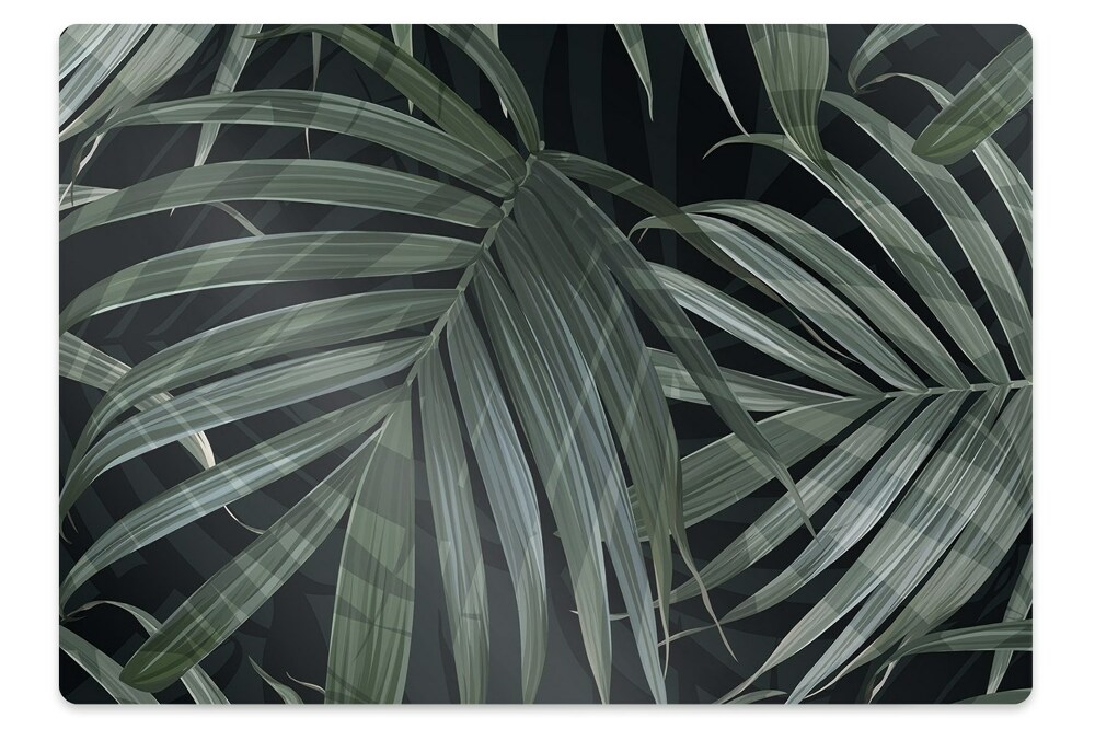 Podložka pod stoličku na podlahu Tmavá monstera