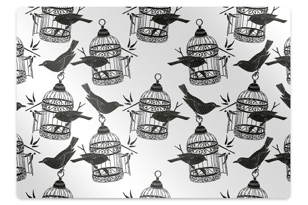 Podložka pod stoličku na podlahu Vtáčia klietka