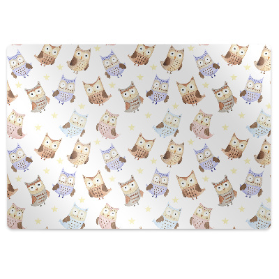 Podložka pod stoličku na kolieskach Rozprávkové sovy