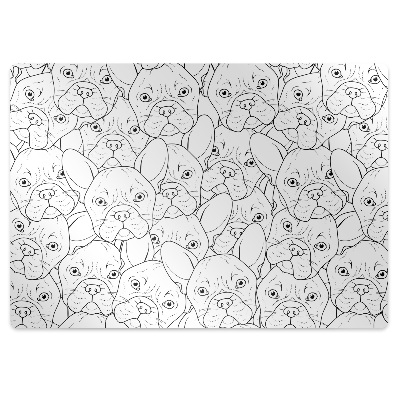 Podložka pod stoličku Pes buldog