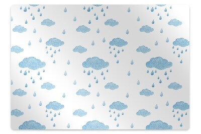 Podložka pod stoličku na kolieskach Dažďové mraky