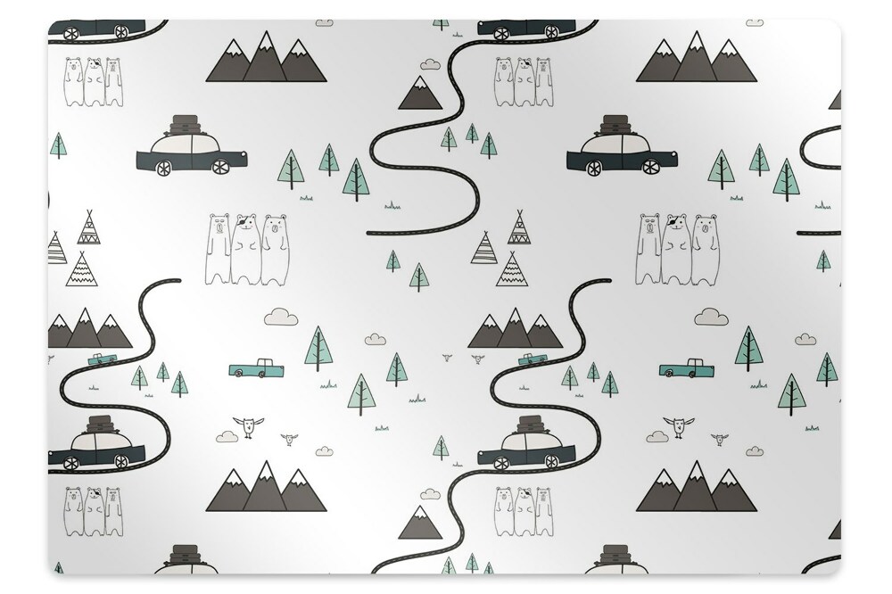 Ochranná podložka pod stoličku Cestovný motív