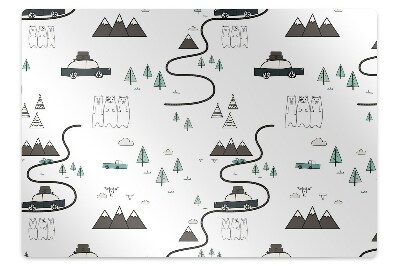 Ochranná podložka pod stoličku Cestovný motív