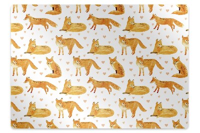 Podložka pod stoličku na kolieskach Líšky