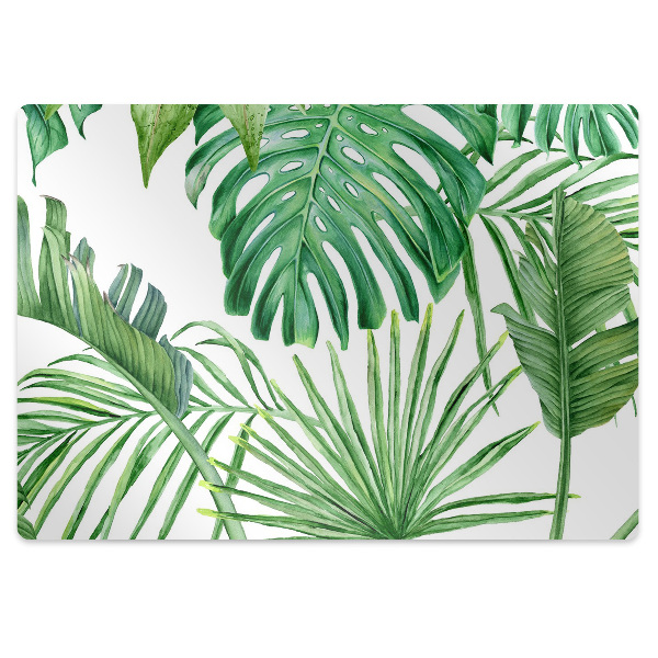 Podložka pod stoličku na podlahu Palma a Monstera