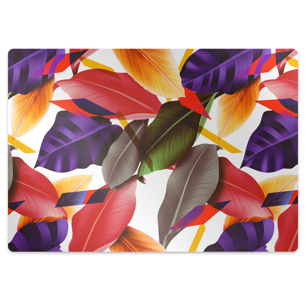 Podložka pod stoličku na kolieskach Farebné listy