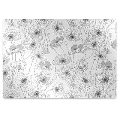 Ochranná podložka pod stoličku Obrys maku