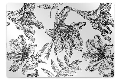 Podložka pod stoličku na podlahu Ľalie