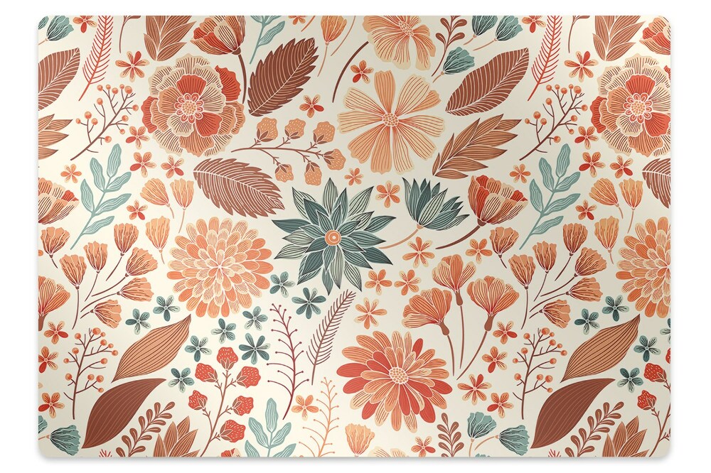 Podložka pod stoličku Umelecké kvety