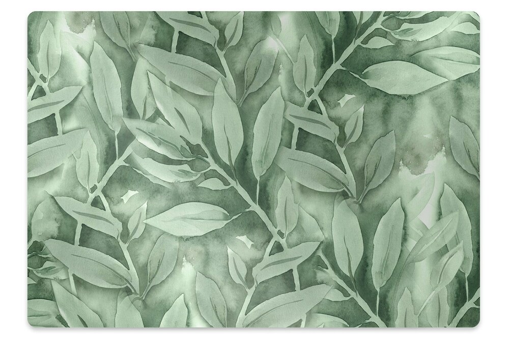 Podložka pod stoličku na podlahu Jednoduché listy