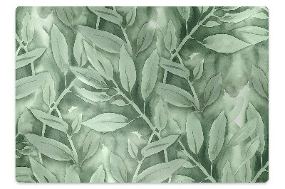 Podložka pod stoličku na podlahu Jednoduché listy